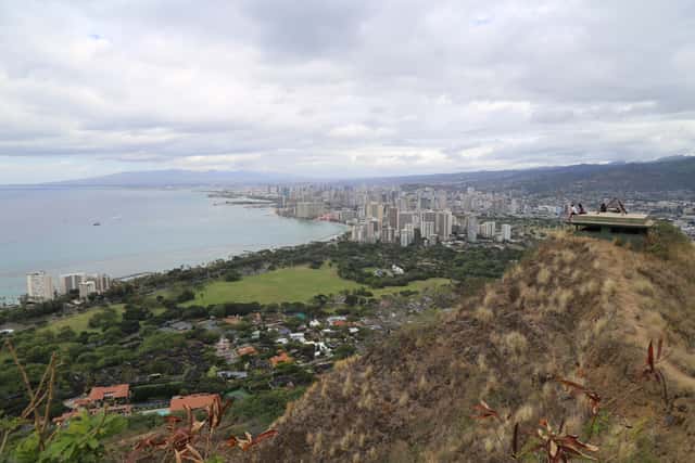 Skyline of Honolulu Hawaii in Honolulu, United States