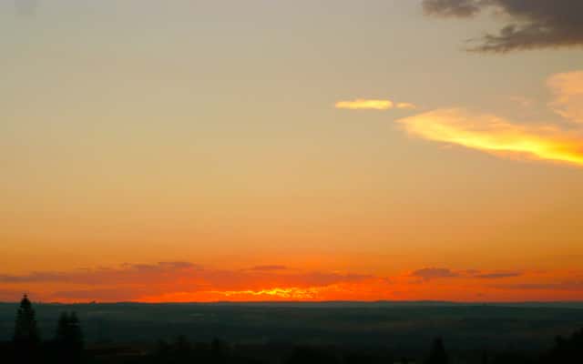South African sunset in Johannesburg, South Africa