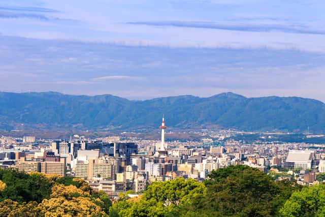 Kyoto Skyline - Pentinlo in Kyoto, Japan