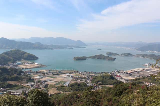 Seto Inland Sea view in Hiroshima, Japan