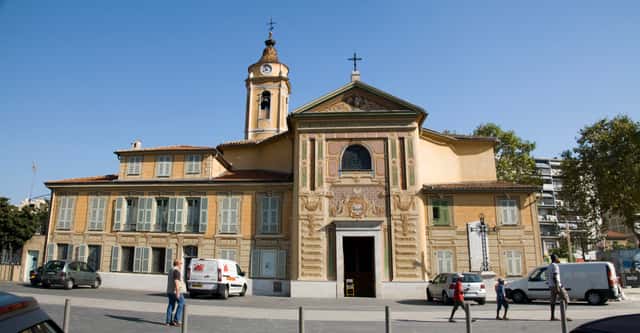 Nice eglise saint rock panorama in Nice, France