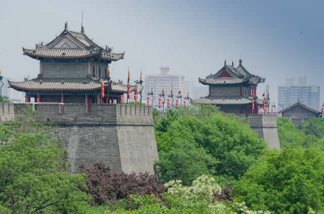 City wall of Xi'an 51550-Xian in Xi'an, China
