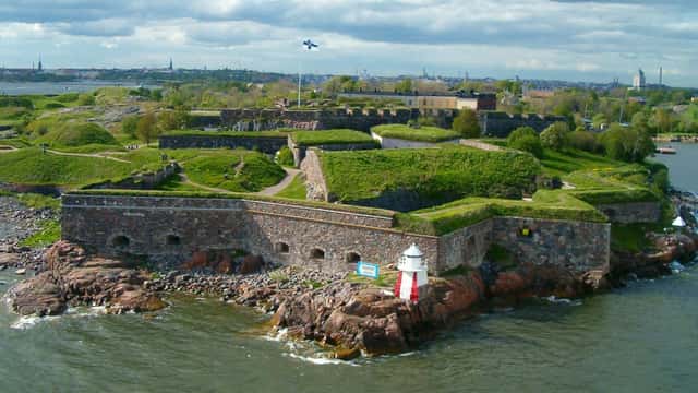 Suomenlinna (cropped) in Helsinki, Finland