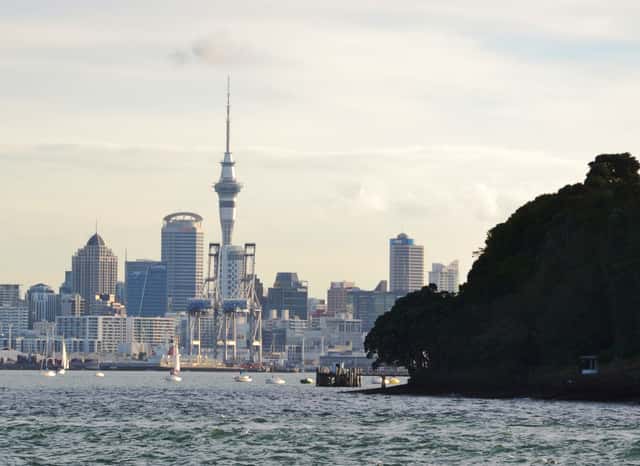 Auckland skyline in Auckland, New Zealand