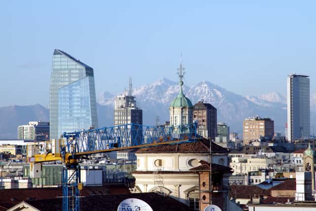 Milan from the Duomo - Milan 2014 in Milan, Italy