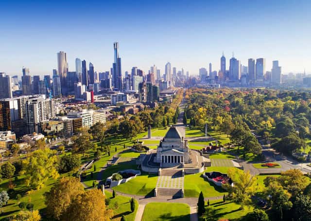 Melbourne skyline sor in Melbourne, Australia