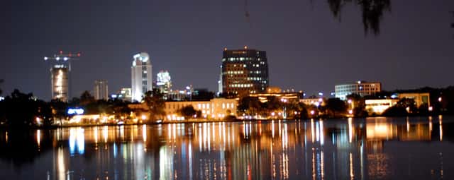 OrlandoFLnightskyline in Orlando, United States