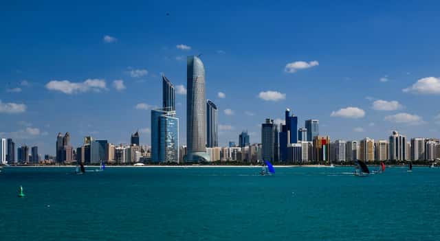 Abu dhabi skylines 2014 in Abu Dhabi, United Arab Emirates