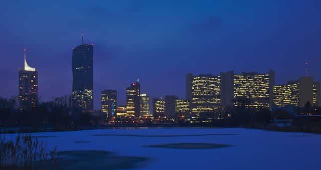 Donau City, VIC, Kaiserwasser in Vienna, Austria