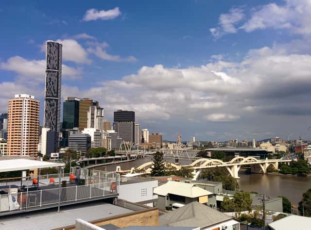 Brisbane River and skyline of Brisbane Australia 2 in Brisbane, Australia