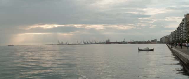 Thessaloniki panorama in Thessaloniki, Greece