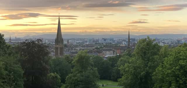 Glasgow panorama from Queen's Park in Glasgow, United Kingdom